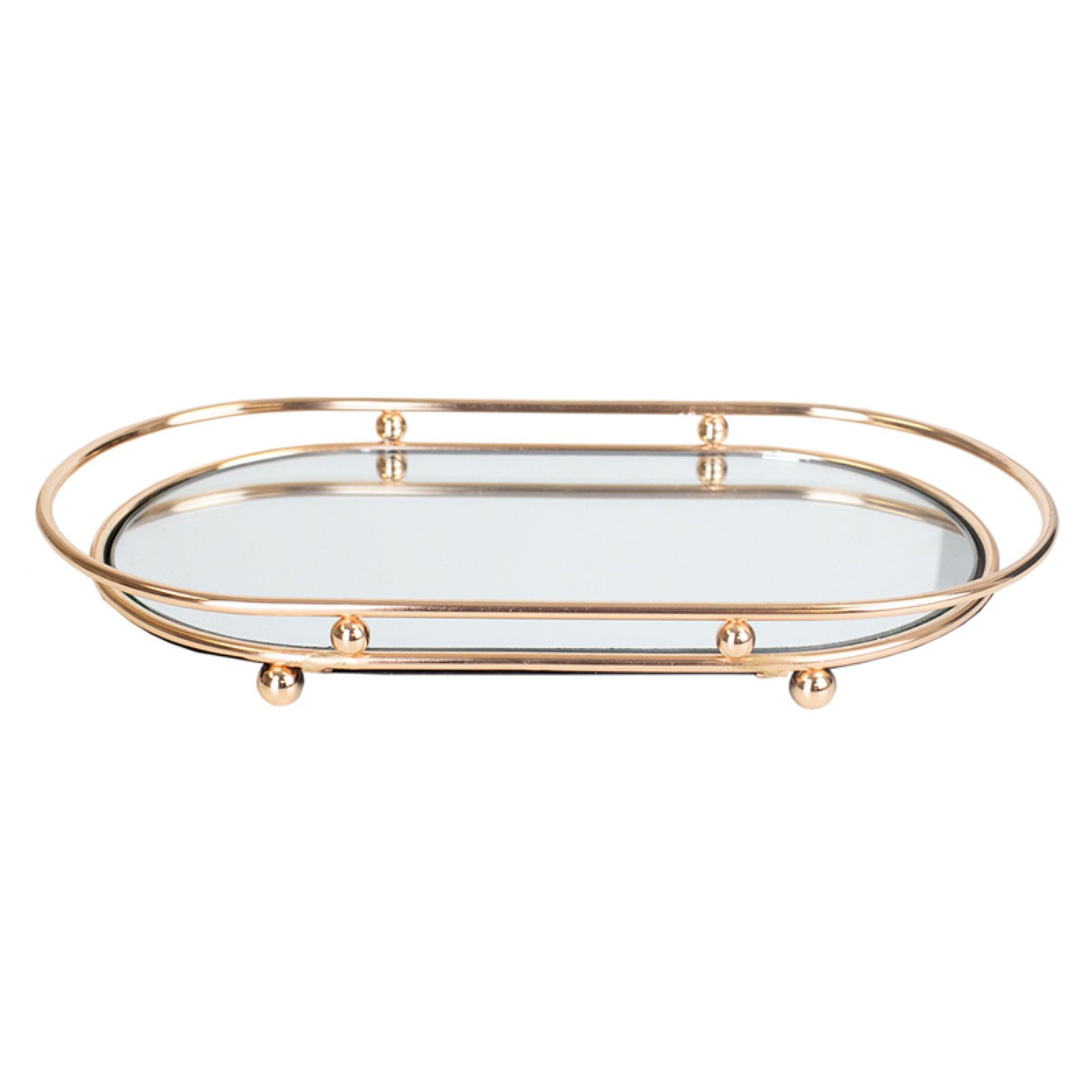 Home Basics Luxury Mirror Vanity Tray