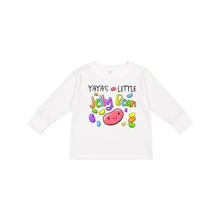 

Inktastic Yaya s Little Jellybean Cute Easter Candy Gift Toddler Boy or Toddler Girl Long Sleeve T-Shirt