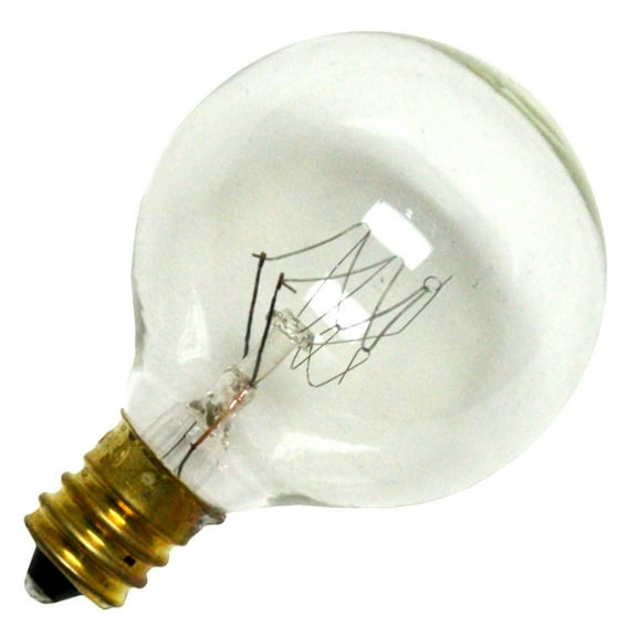 Bulbrite 301025 25 Watt 130 Volt G12 Candelabra Base Globe Decorative Light Bulb - Clear