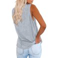 thumbnail image 2 of Dellytop Womens Summer Crew Neck Sleeveless Solid Color Tank Tops, 2 of 4