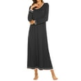 thumbnail image 3 of Avidlove Long Nightgown for Women Long Sleeve Nightshirt Full Length Sleepwear Soft Loungewear S-3XL, 3 of 9