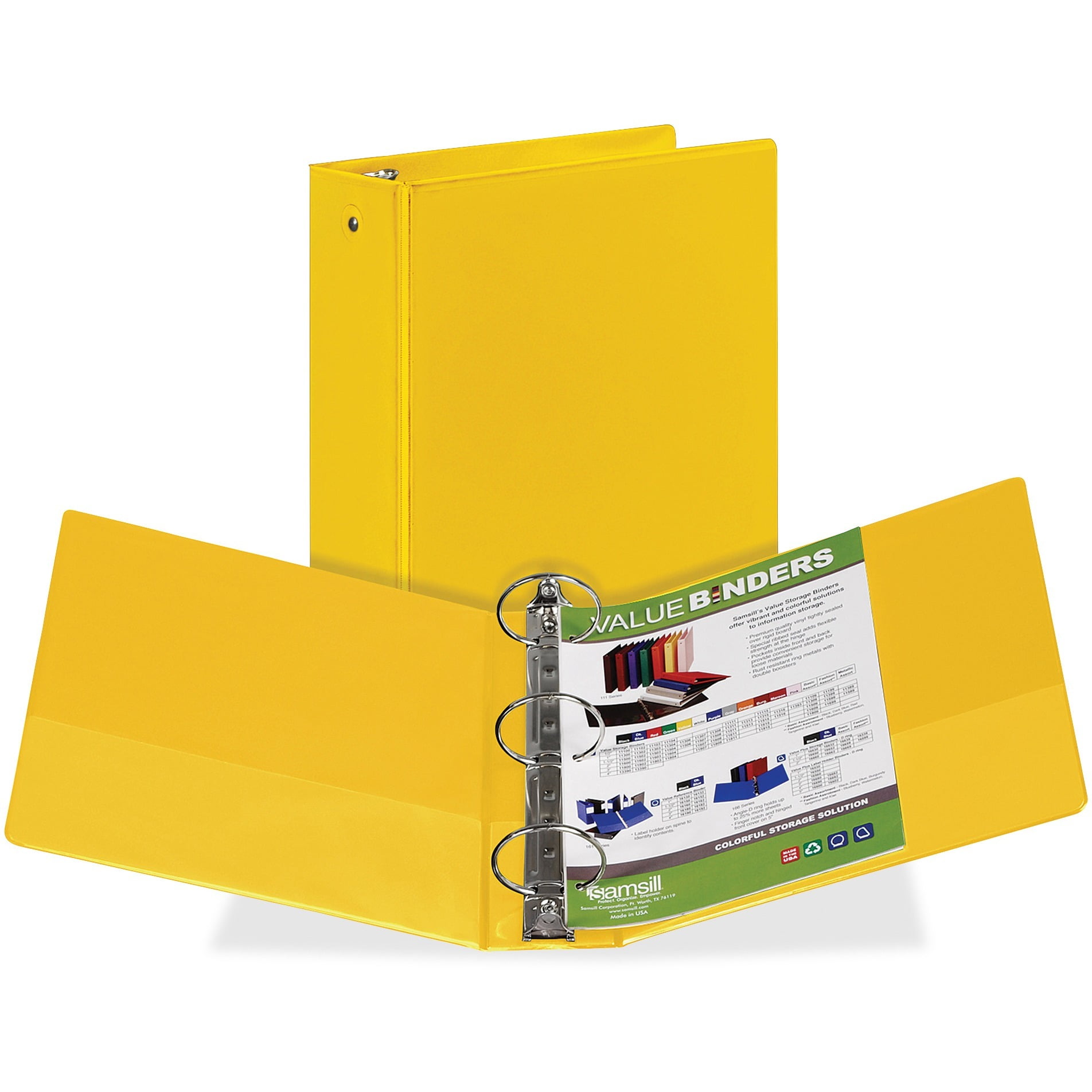 Samsill Economy Round-Ring View Binder