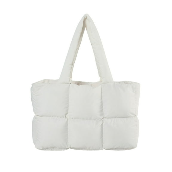 Yokua Trendy Quilted Puffer Handbag Women's Large Shoulder Bag For Everyday Use