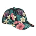 thumbnail image 3 of Balery Baseball Cap Adjustable Size for Running Workouts and Outdoor Activities All Seasons Dad Hat(Green Tropical Leaves), 3 of 8