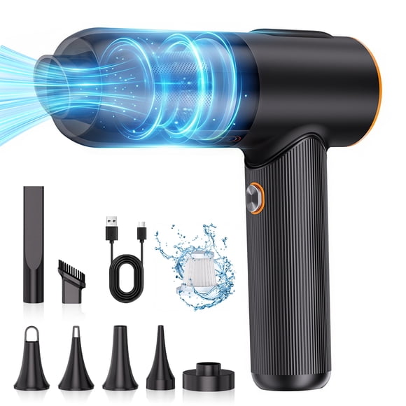 REHOTTOP Aspirateur Portatif pour Voiture, Aspirateur à Main 3 en 1 avec Moteur Sans Balais de 20000 Pa, Aspirateur à Main pour Voiture pour la Maison, la Voiture, le Bureau