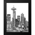 thumbnail image 2 of Wang, Melissa 19x24 Black Modern Framed Museum Art Print Titled - BandW Us Cityscape-Seattle, 2 of 5