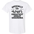thumbnail image 3 of Inktastic Officially the World's Greatest Great Grandma T-Shirt, 3 of 5