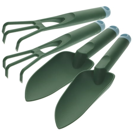 HONITANO Hand Trowels Gardening Supplies Miniature Garden Tools Plastic Round Handle 2 Sets