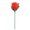 Watermelon Red 1PCS, variant on Fire Trick Props With Wax Block For Stage Street Wedding Proposals Party Shows Magician Mentalism Flower Transformation 28cm