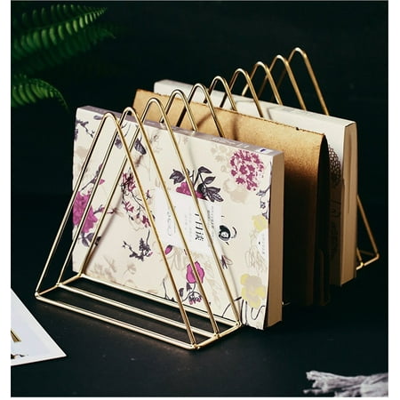 Triangle Magazine Rack Steel magazine rack in the shape of a triangle for magazines or ...
