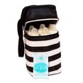 thumbnail image 2 of J.L. Childress 6 Bottle Bag, Breastmilk and Baby Bottle Bag for Daycare, Includes Ice Pack, Black/White Stripe, 2 of 9