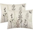 thumbnail image 7 of Lanco Olive Floral 10 Piece Comforter Set Green/White, Bed Size King, Fill Polyester, 7 of 7