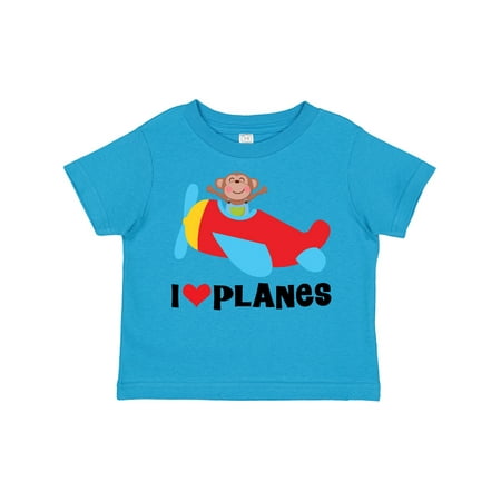 

Inktastic Airplane I Love Planes Gift Toddler Boy Girl T-Shirt
