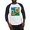 Blue/White, variant on CafePress - Sunflowers Painting Baseball Jersey - Cotton Baseball Jersey, 3/4 Raglan Sleeve Shirt