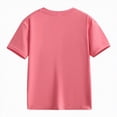 thumbnail image 5 of Ccpelsie Boys Shirt Short Sleeve T-Shirt Crew Neck Casual Basic Summer Tee Tops for Kids Teen(Pink,2-3 Years), 5 of 8