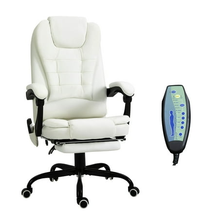 vibrating massage office chair white product