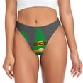 thumbnail image 1 of Fotbe Spring St Patrick’S Day Irish Gnomes Tanga Sin Costuras para Mujer con Estampado – Panties Invisibles, Transpirables y Cómodos para Uso Diario-3X-Large, 1 of 6