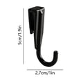 thumbnail image 3 of Hometravel Plastic Buckle Flat Strip Hooks, S-Shaped Heavy Duty Hanging Organizer, Non-Slip Storage Rack for Kitchen, Bathroom, Closet Use, 3 of 7