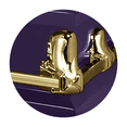 thumbnail image 2 of Titan Casket Orion Series Purple & Gold Steel Caskets, Handcrafted, 2 of 5