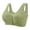 Green, variant on 2025 Comfortable Front Closure Wireless Bras for Women - Nylon Material