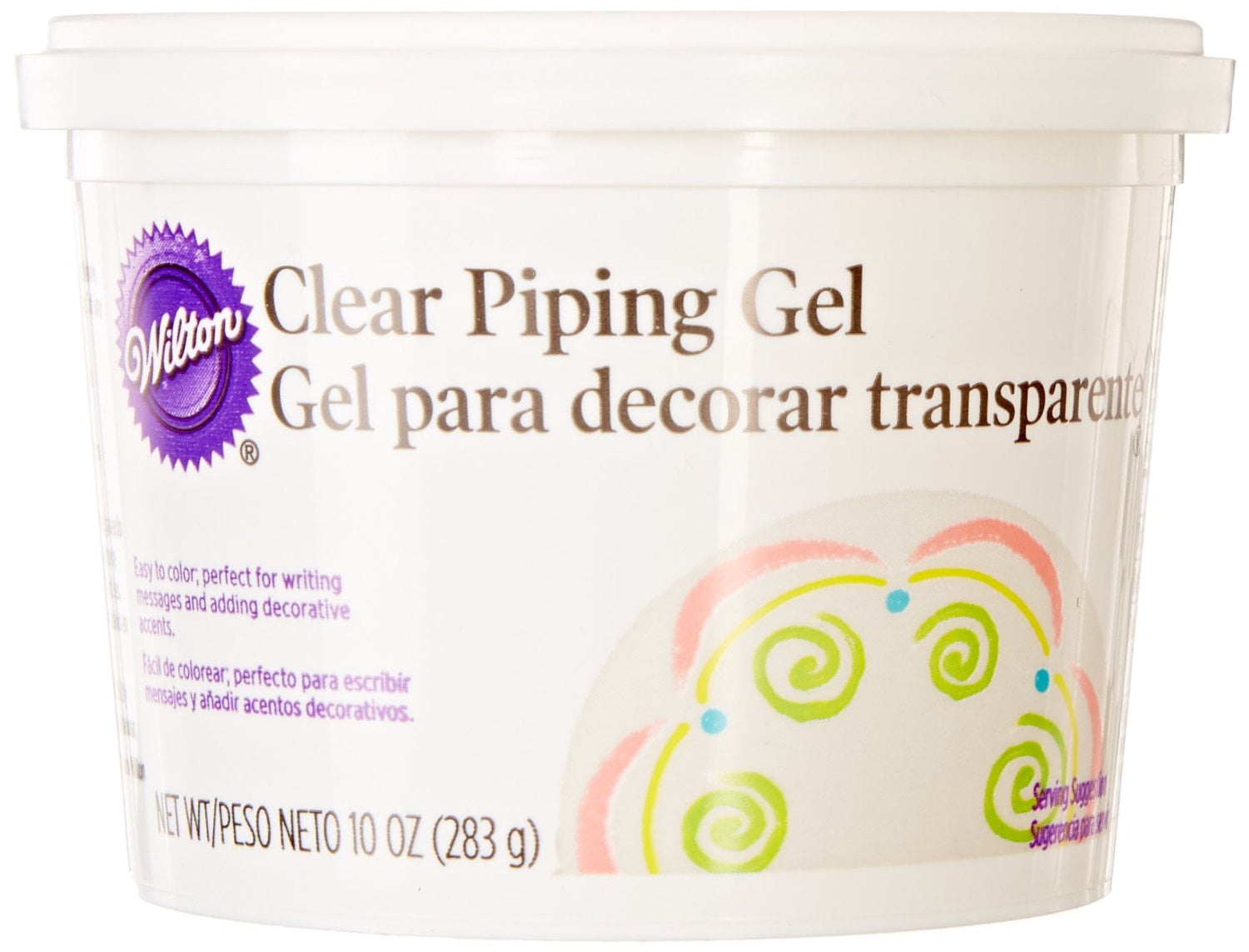 wilton clear piping gel, 10-ounce