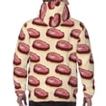 thumbnail image 5 of Hoodies for Men - steak cartoon print Long Sleeve Comfrt Men'S Fashion Hoodies & Sweatshirts, Sweatshirts for Men Hoodies Pullover Clothing Clothes with Pouch, 5 of 7