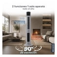 thumbnail image 3 of Ventilador Calentador de Torre, 2 en 1, con Temporizador y Control remoto Esquimal (Gris, 111 cm), 3 of 7