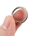 thumbnail image 3 of 50Pcs Book Binder Rings Loose Leaf Rings Metal Key Ring Keychain 0.8" Outer Dia, 3 of 3