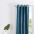 thumbnail image 2 of SAFAVIEH Creslia Contemporary Teal Solid Grommet Blackout Curtains, 52" x 96", 2 of 5