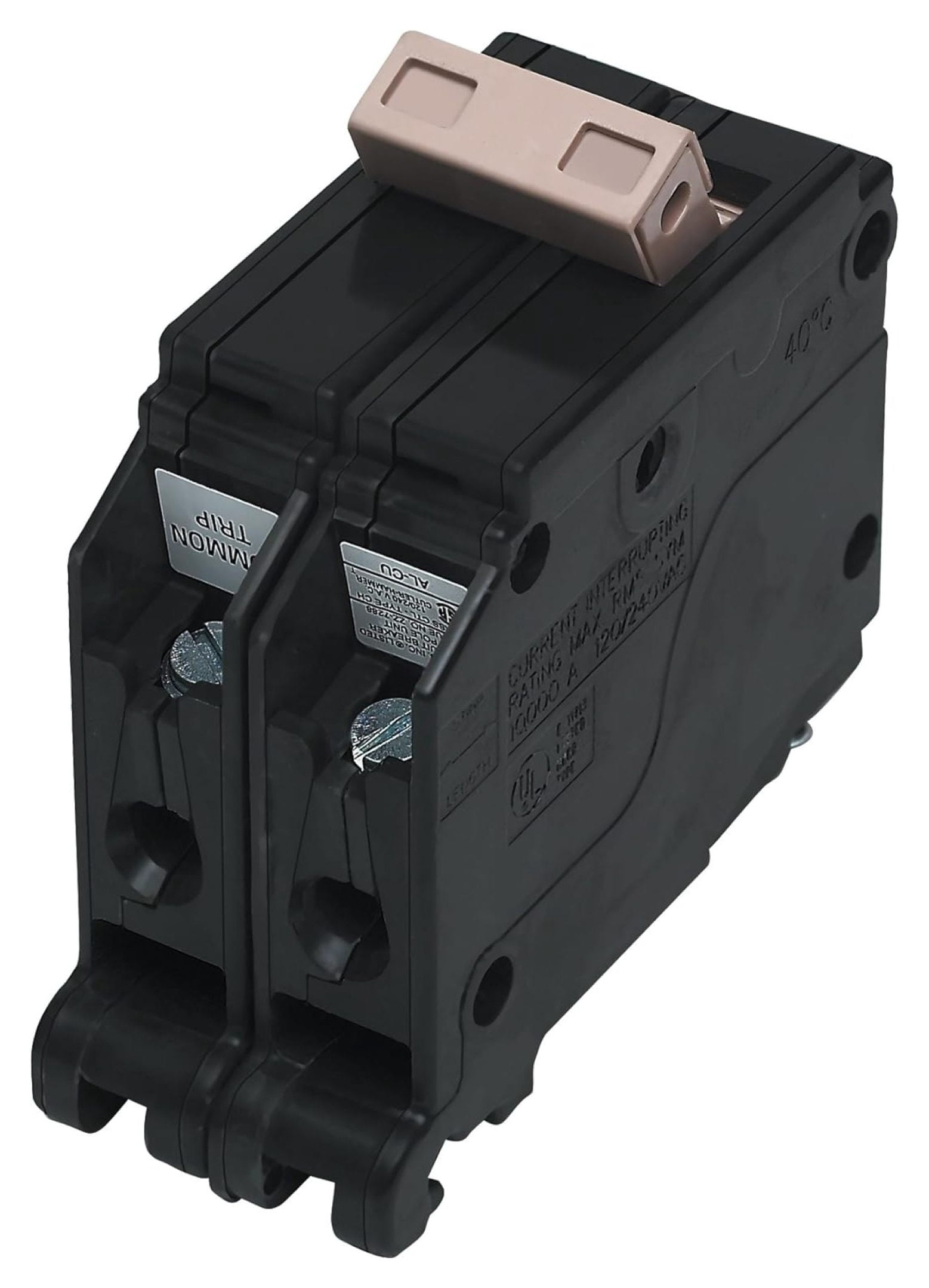 Cutler Hammer BR1515 Tandem Circuit Breaker – 15A/15A, No Rejection Clip, For Overcurrent & Overheat Protection, Easy Install