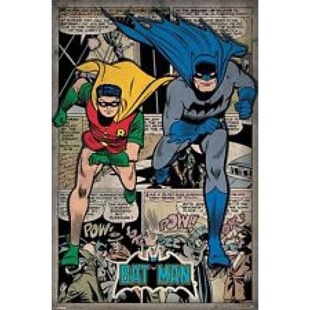 Batman and Robin - Comic Montage Poster (24 x 36) 