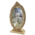 thumbnail image 2 of Benjara Curio Cabinet with Ornate Carvings and 10 Glass Shelves, Gold, 2 of 5