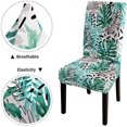 thumbnail image 2 of Art Tropical Summer Chair Cover Watercolor Leaves Leaf Slipcovers for Chairs Set of 4 Stretch Removable Washable Chair Covers for Dining Room Hotel Kitchen, 2 of 5