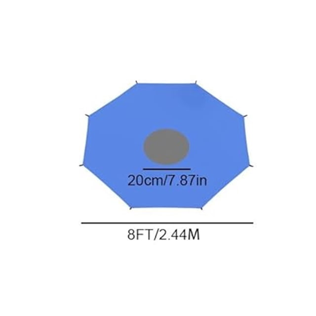 Trampoline Sun Shade Cover 8ft-16ft with UV Protection, Weather-Resistant Trampoline Top Cover for Outdoor Backyard Playground