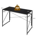 thumbnail image 2 of Gymax Folding Computer Desk Writing Study Desk Home Office w/ 6 Hooks Black, 2 of 10
