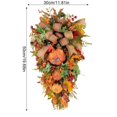 thumbnail image 2 of Guirlande de Récolte d'Automne pour Porte d'Entrée Couronne d'Automne Artificielle Guirlande en Forme de Larme pour Action de Grâce Décorations d'Halloween, 2 of 6