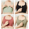 thumbnail image 2 of Sujetador Deportivo Methold para Mujer comodidad de Apoyo Correas Ajustables Yoga Ropa interior verde oscuro 3XL, 2 of 6
