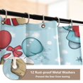 thumbnail image 3 of Ryvnso 4 Pcs Collections Christmas Gnomes Bathroom Shower Curtain Set with 12 Hooks Bath Mat Toilet Lid Cover, 3 of 8