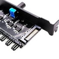 thumbnail image 2 of tredstone 12V Computer PC Case Cooling Fan Hub Regulator 4Pin 3Pin Speed Controller 4, 2 of 4