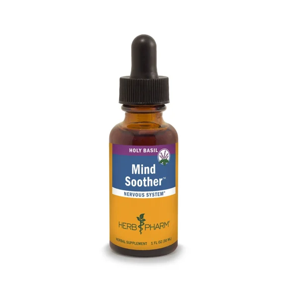 Herb Pharm Mind Soother Holy Basil - 1 fl oz - Natural Stress Relief Supplement