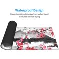 thumbnail image 4 of Japanese Cherry Blossom Gaming Mouse Pad 31.5 X 11.8 Inch XL Pink Watercolor Design Mousepad Extended Large Laptop Keyboard Mouse Mat Non-Slip Rubber Base with Stitched Edges for Home Office, 4 of 6