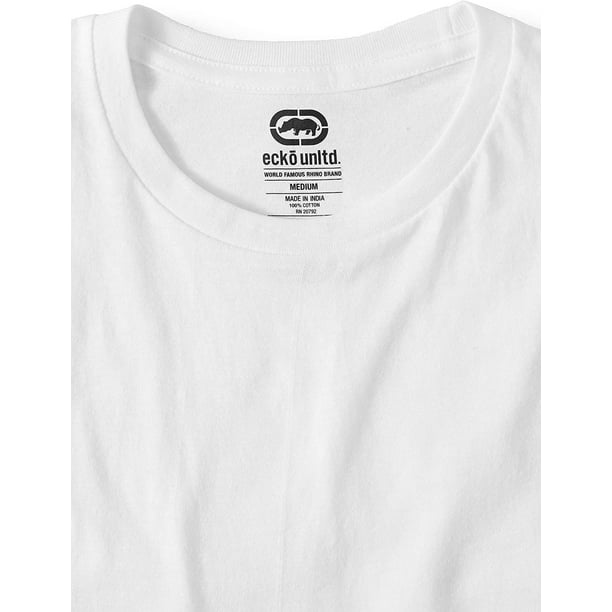 Finde på Produktionscenter økse Ecko unltd Mens 3 Pack of Crew Neck t-Shirts Super Soft Ring Spun Cotton  100% Cotton White - Walmart.com