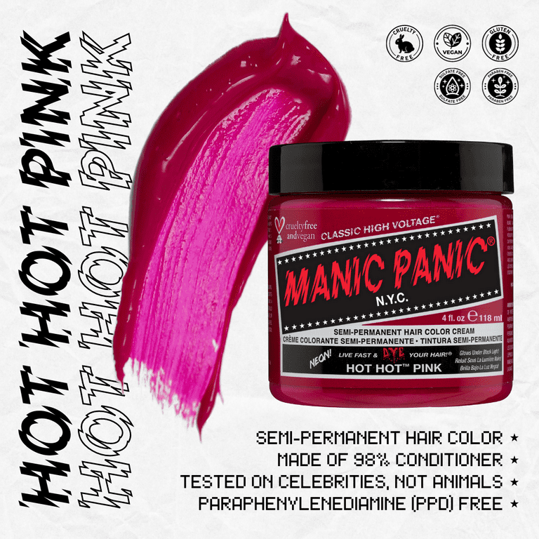 Hot Hot Pink Hair Dye