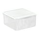 thumbnail image 2 of Caja organizadora de refrigerador apilable con tapa sellada | Contenedor de almacenamiento de alimentos de plástico transparente | Diseño delgado para la oficina de la despensa de la cocina | Cubo, 2 of 8