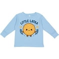 thumbnail image 3 of Inktastic Little Latka Cute Hanukkah Design Boys or Girls Long Sleeve Toddler T-Shirt, 3 of 5