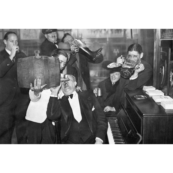 24x36 gallery poster, Americans celebrate the end of Prohibition 1933