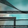 Domi 5FT x 48FT DIY Pool Safety Fence Removable Black Mesh Fence for Inground Pools, Outdoor
