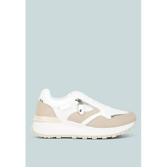 Juliette Chain Detailing Lace Up Sneakers