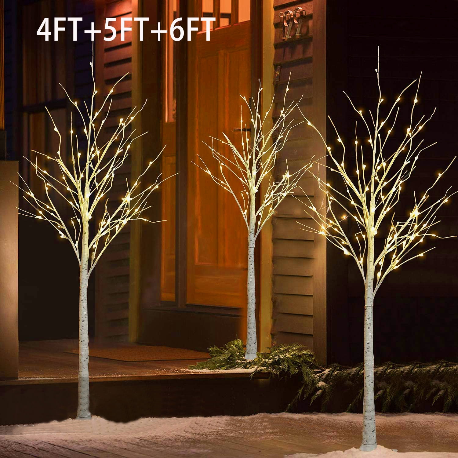 artificial indoor trees with lights