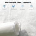 thumbnail image 5 of 10'x12' Gazebo Cover for Hardtop Gazebos, Outdoor Universal Winter Gazebo Cover with Sidewalls and Mesh Windows, All Season Waterproof Enclosed Gazebo Cover, White, 5 of 9